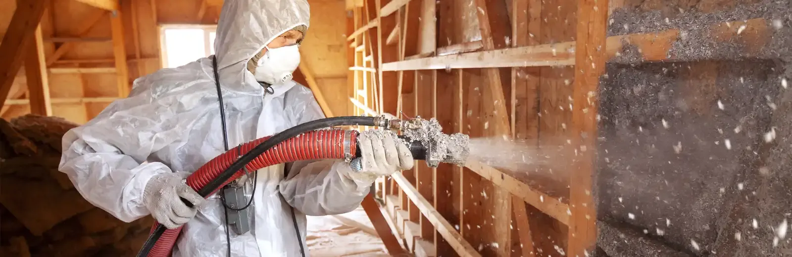 tech spraying insulation